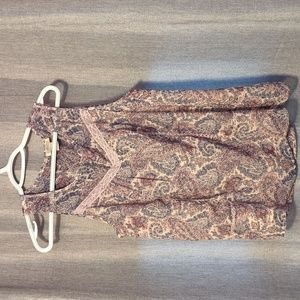 Lucky Brand sleeveless tank, medium/lined